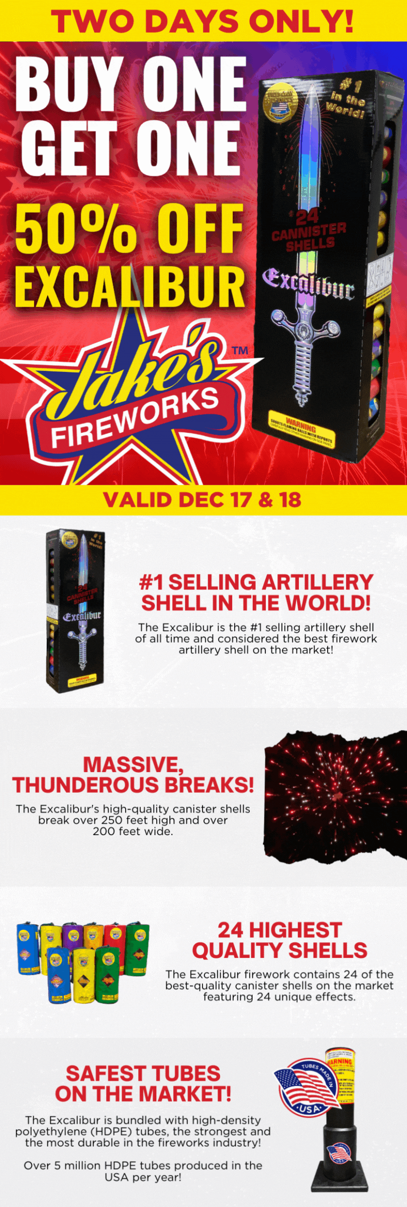 Buy One Get One 50 Off Excalibur 2 Days Only